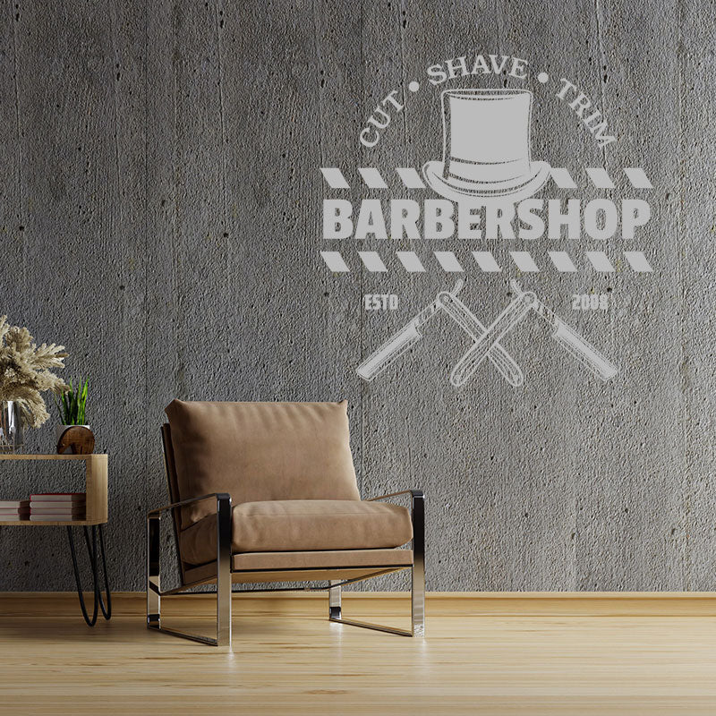 hipster beard art wall sticker