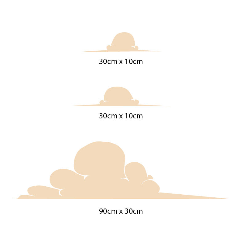 cloud element wall sticker
