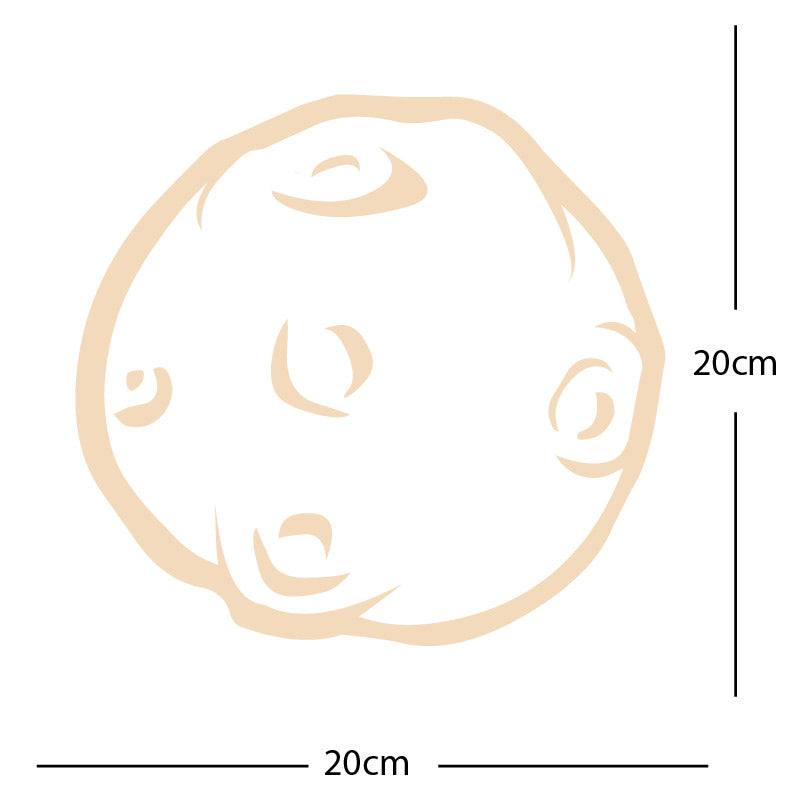 meteor asteroid wall sticker