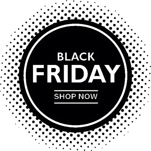 Black Friday Shop Now Circle Window Stickers & Decals