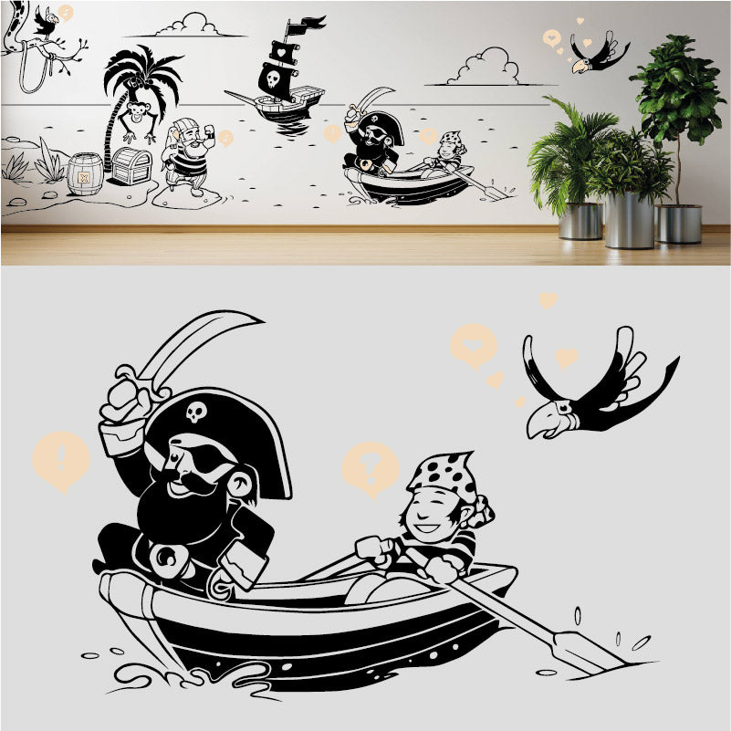 a pirates life complete wall mural