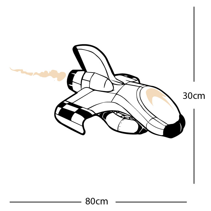 space ship kids space themed rocket wall sticker