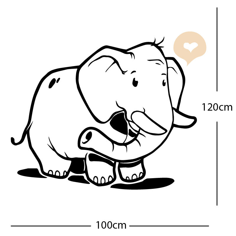 elephant wall sticker