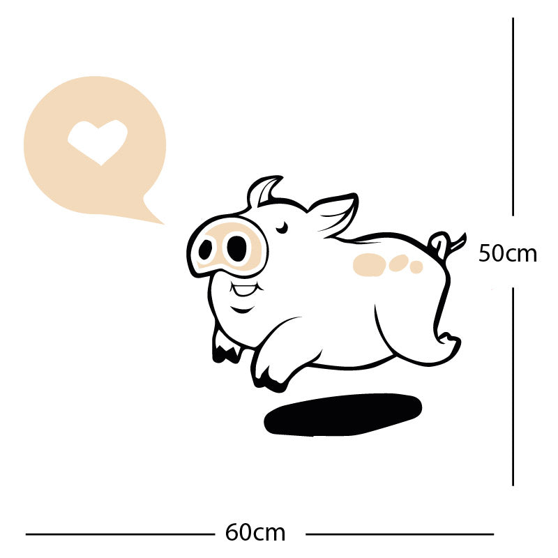 farmyard pig wall sticker