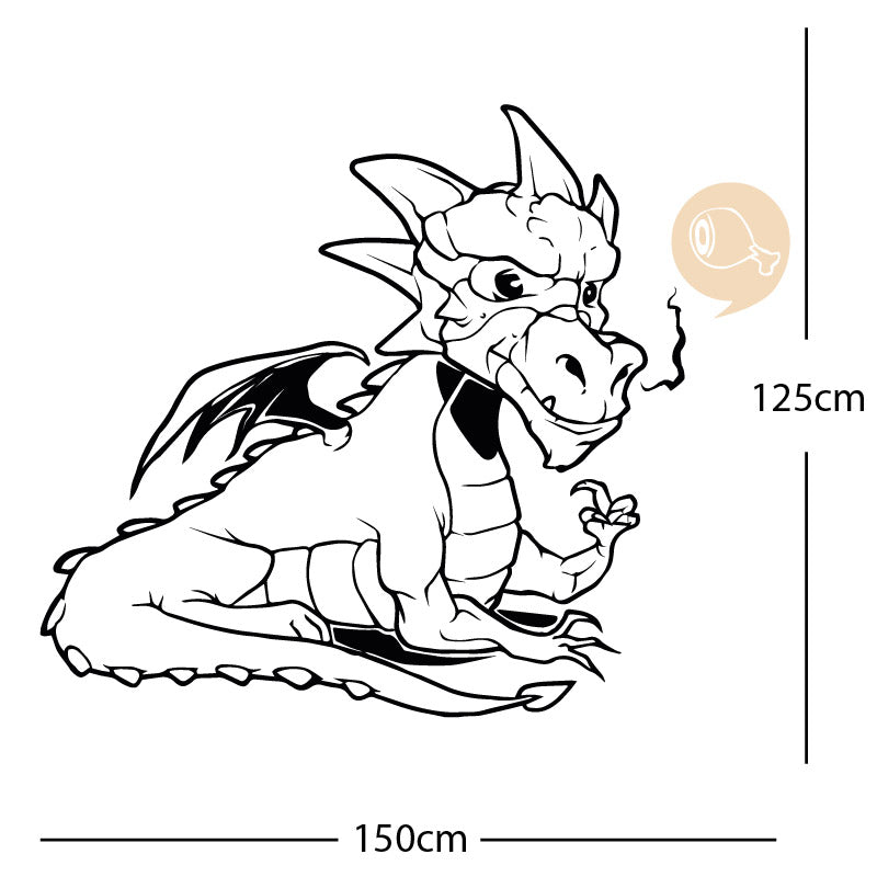 large dragon wall sticker