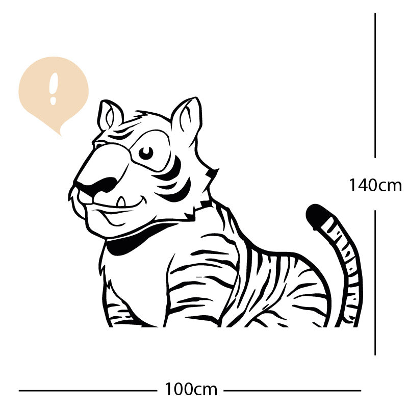 jungle tiger wall sticker