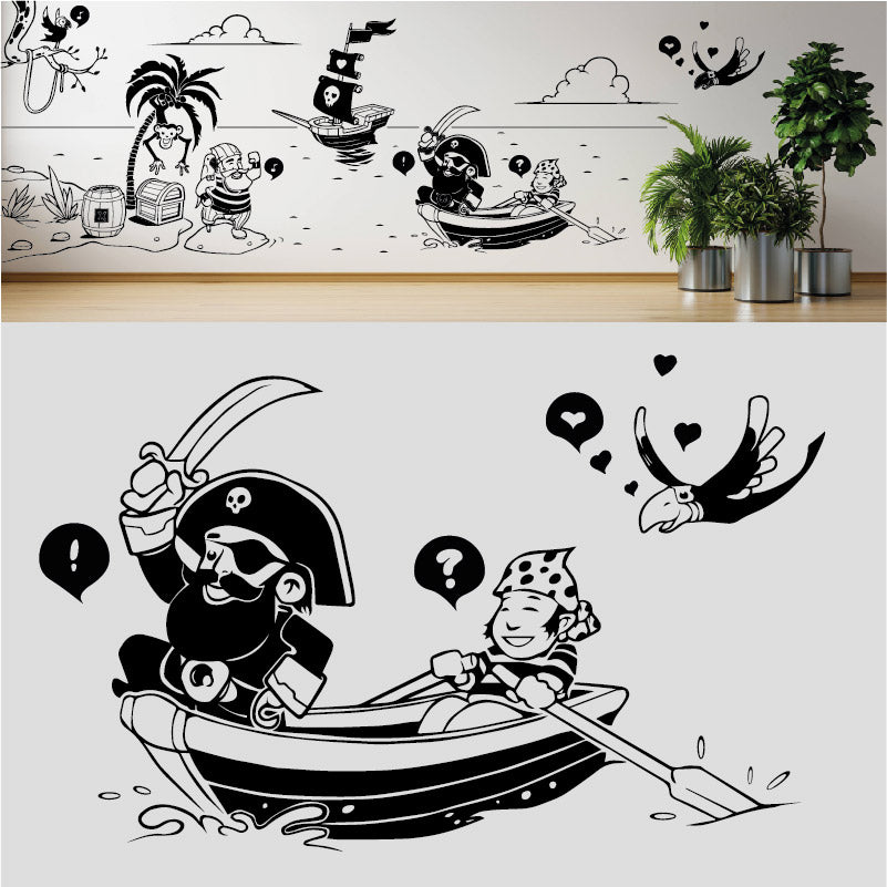 a pirates life complete wall mural