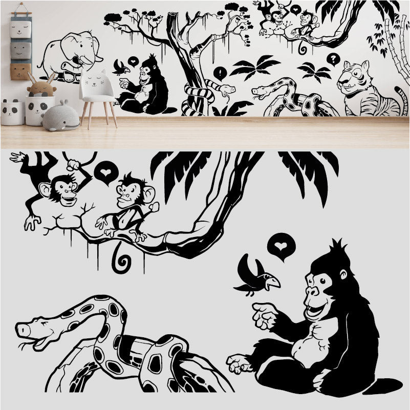 in the jungle complete wall mural wall sticker