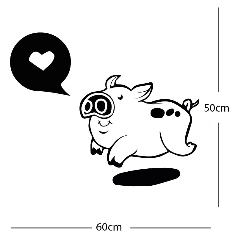 farmyard pig wall sticker