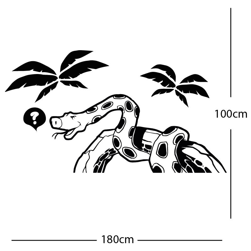 jungle snake wall sticker