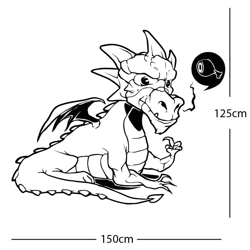 large dragon wall sticker