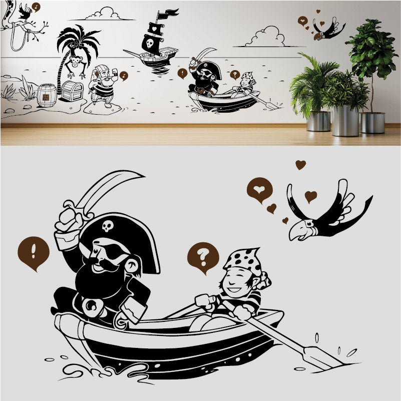 a pirates life complete wall mural