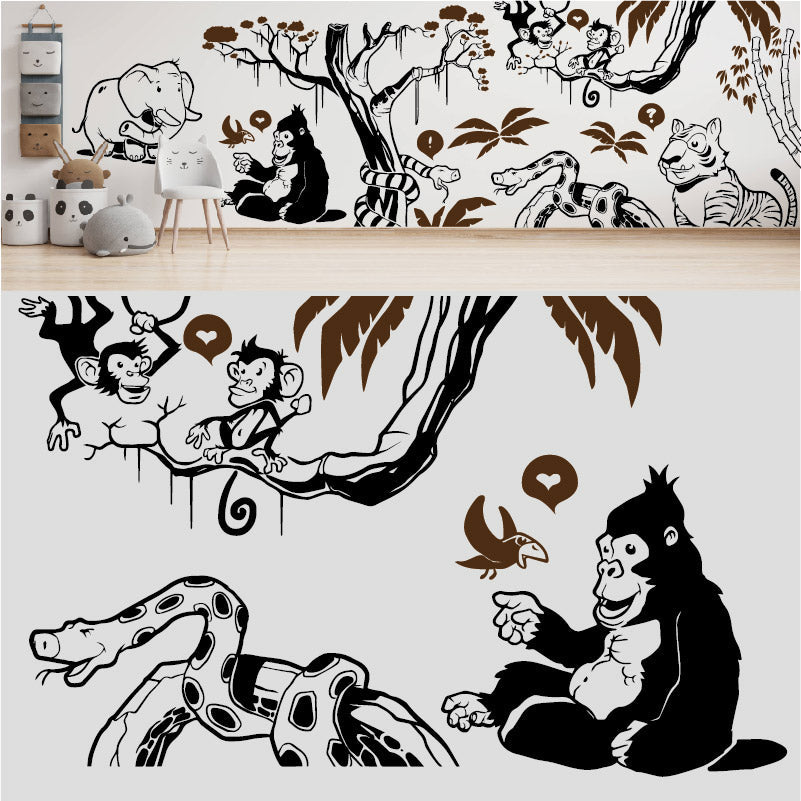 in the jungle complete wall mural wall sticker