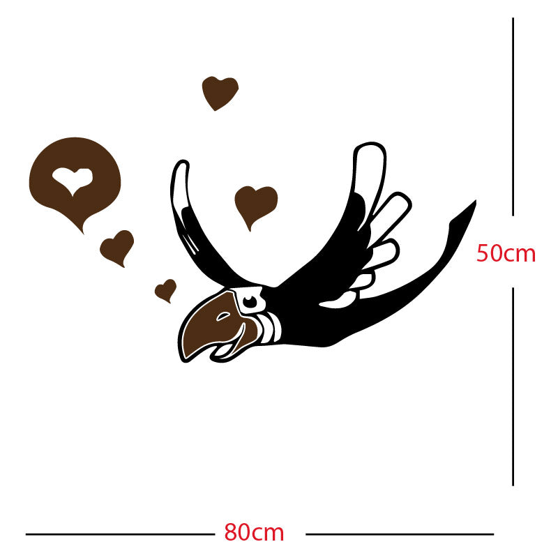 parrot pirate theme wall sticker