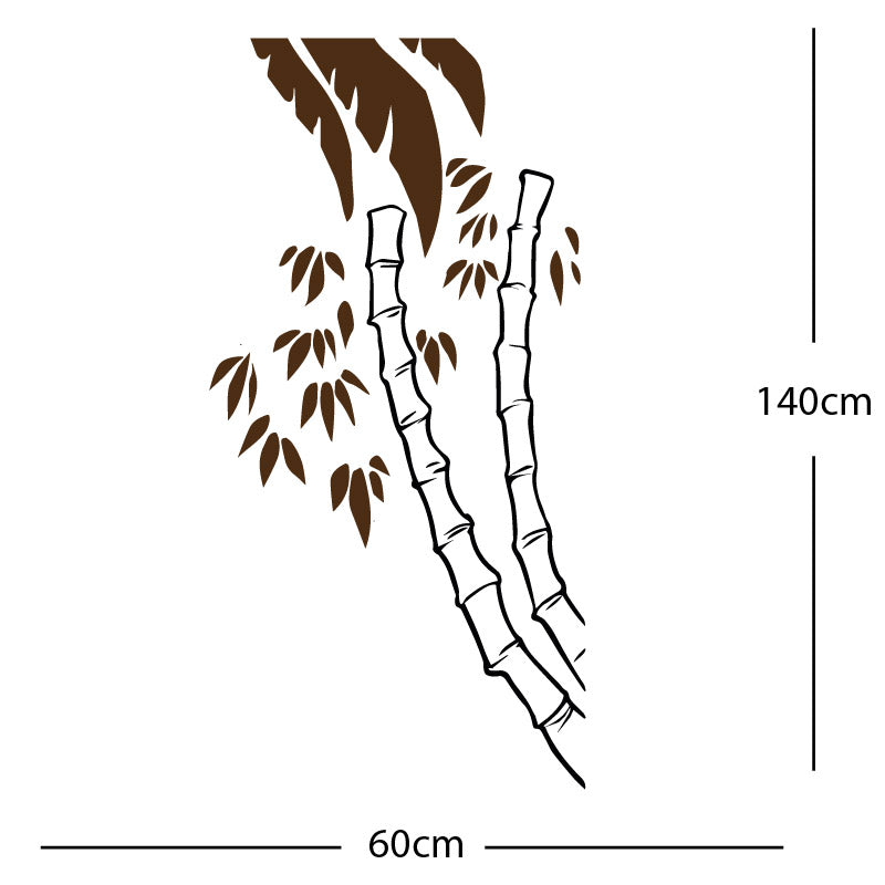 bamboo tree wall sticker