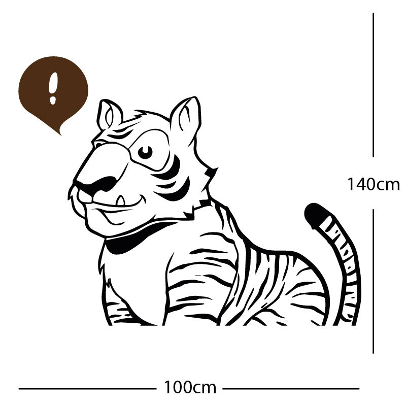 jungle tiger wall sticker