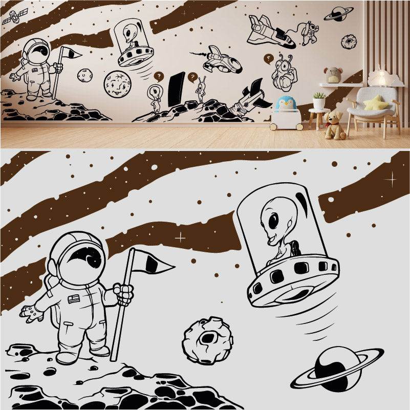 in space complete wall mural wall sticker