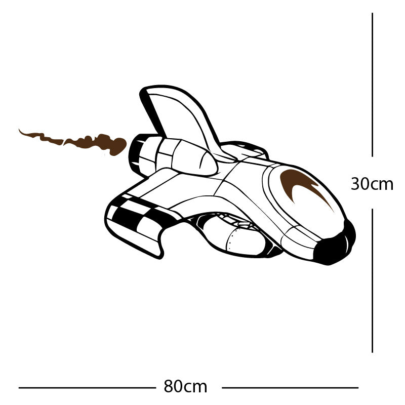 space ship kids space themed rocket wall sticker