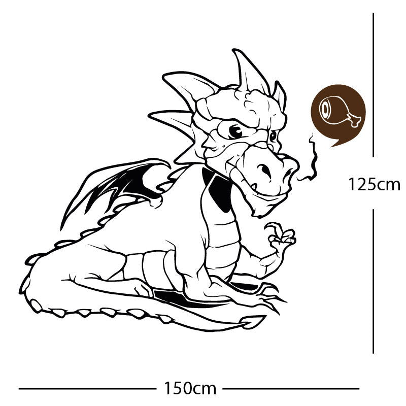 large dragon wall sticker