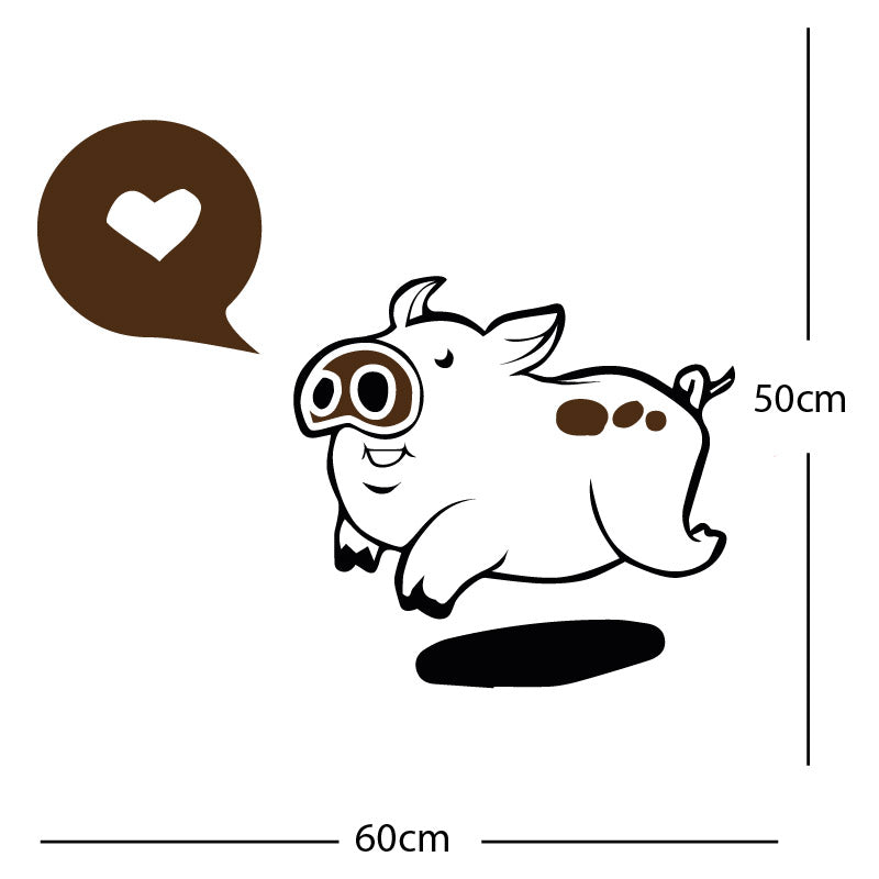 farmyard pig wall sticker