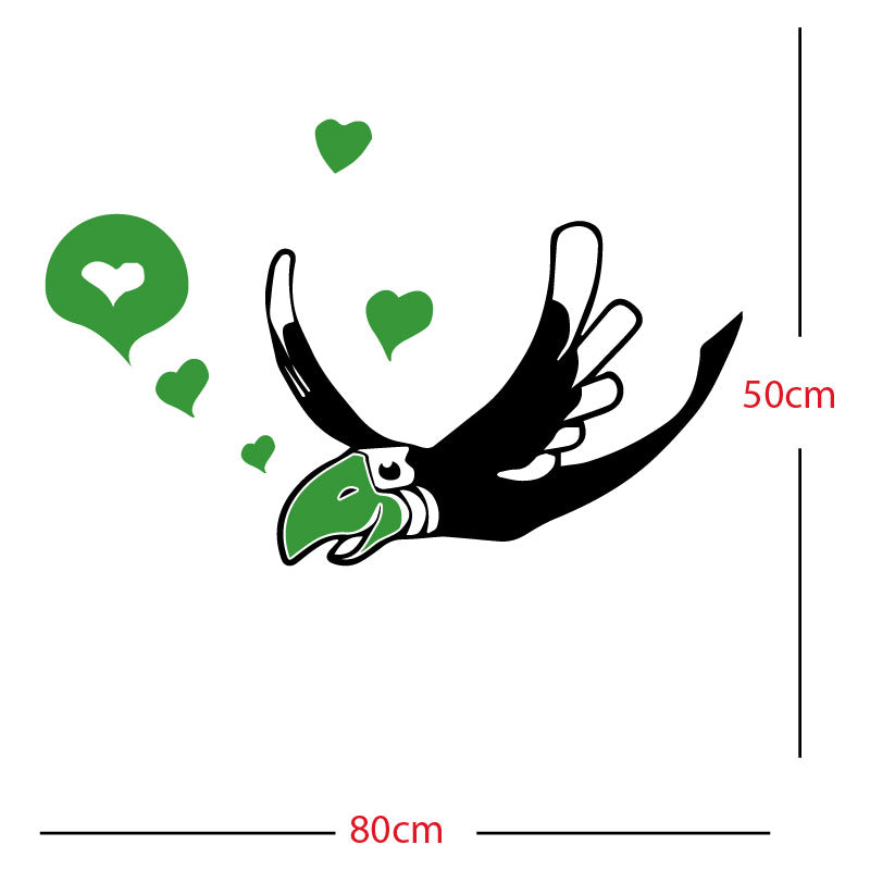 parrot pirate theme wall sticker