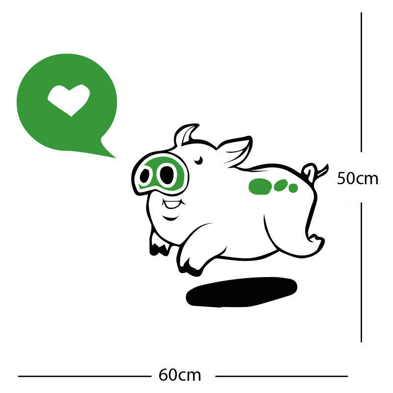 farmyard pig wall sticker