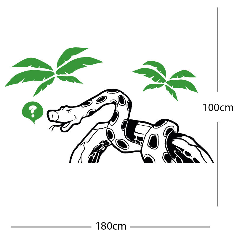 jungle snake wall sticker