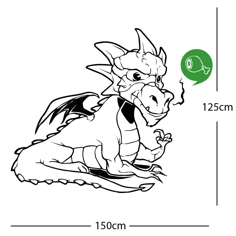 large dragon wall sticker