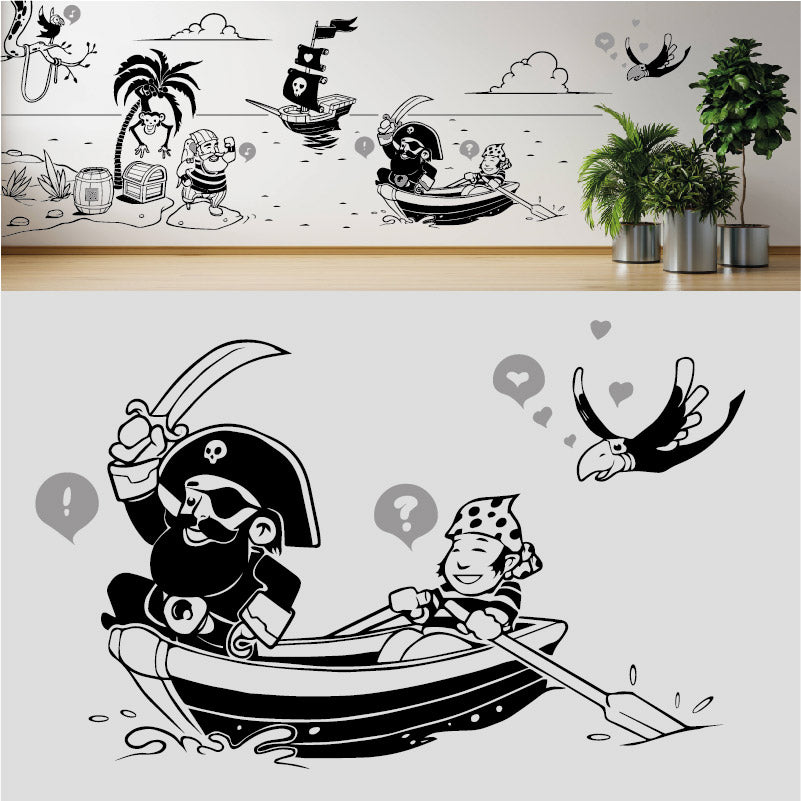 a pirates life complete wall mural