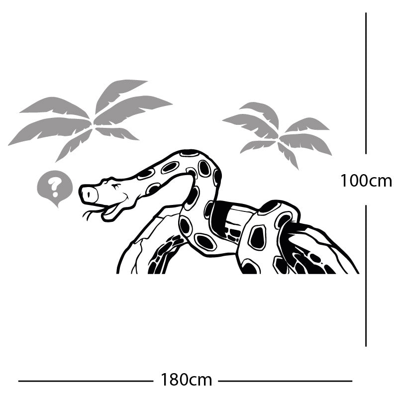 jungle snake wall sticker