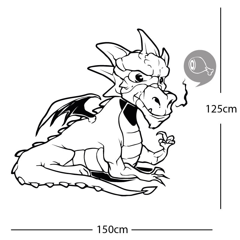 large dragon wall sticker
