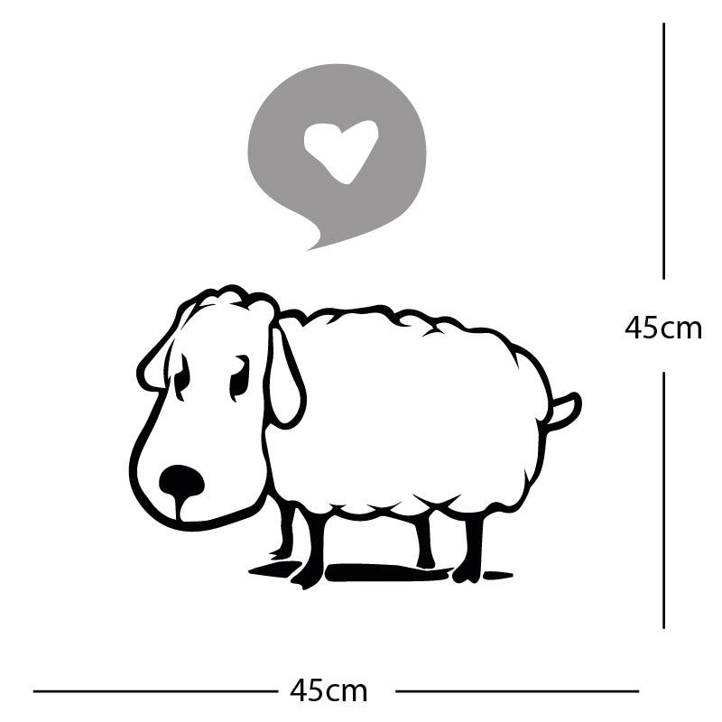 sheep wall sticker