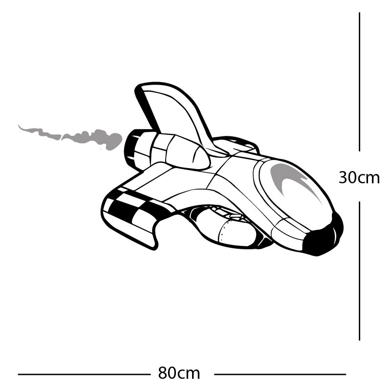 space ship kids space themed rocket wall sticker