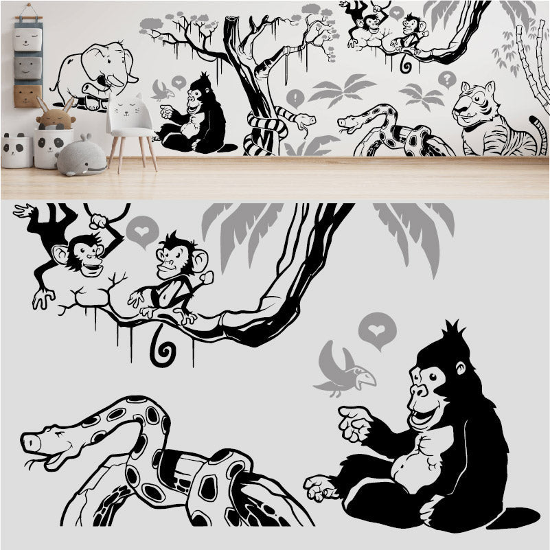 in the jungle complete wall mural wall sticker