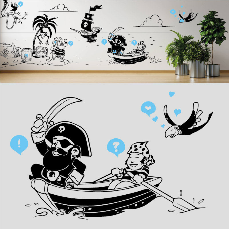 a pirates life complete wall mural