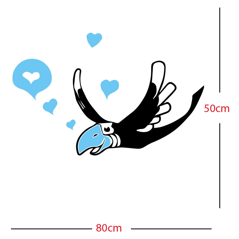 parrot pirate theme wall sticker