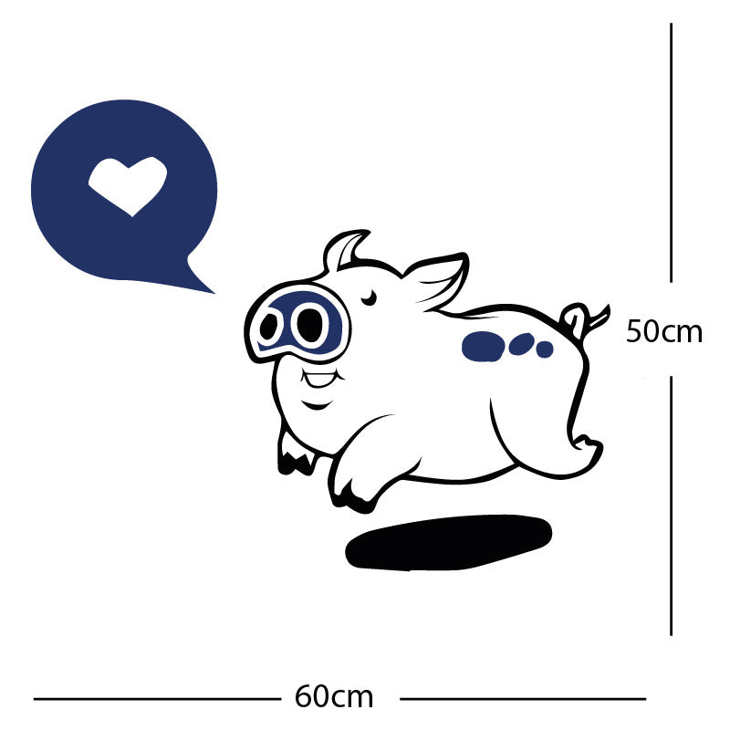 farmyard pig wall sticker