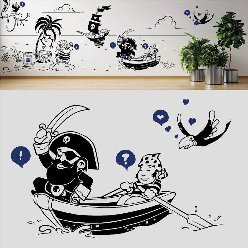 a pirates life complete wall mural