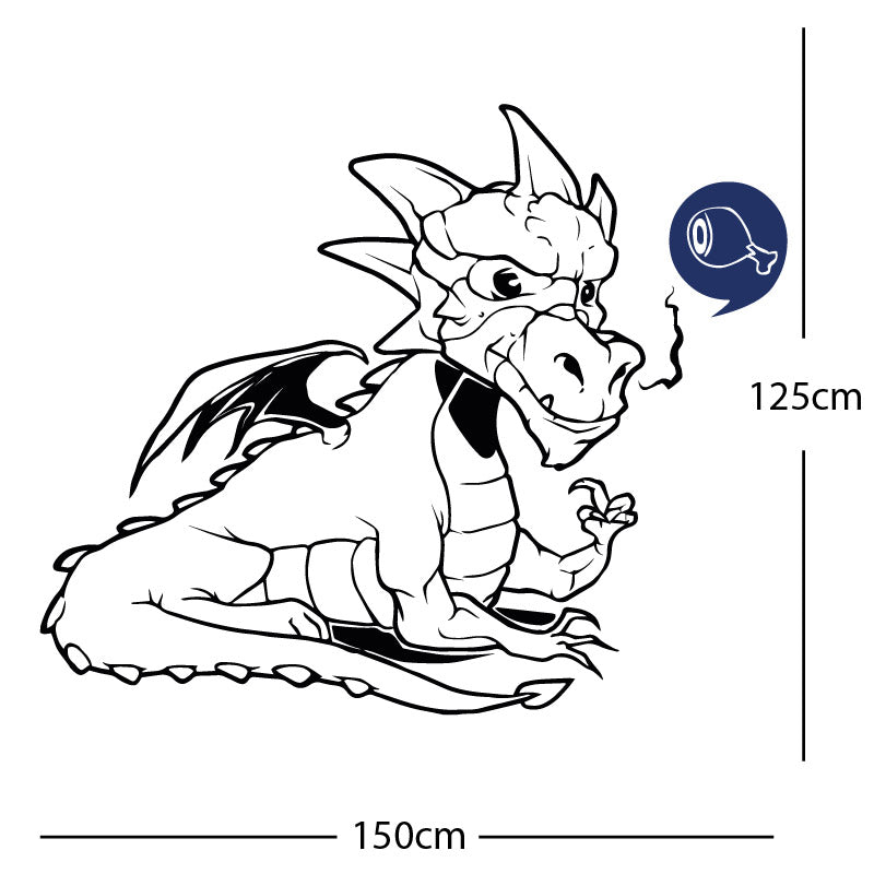 large dragon wall sticker