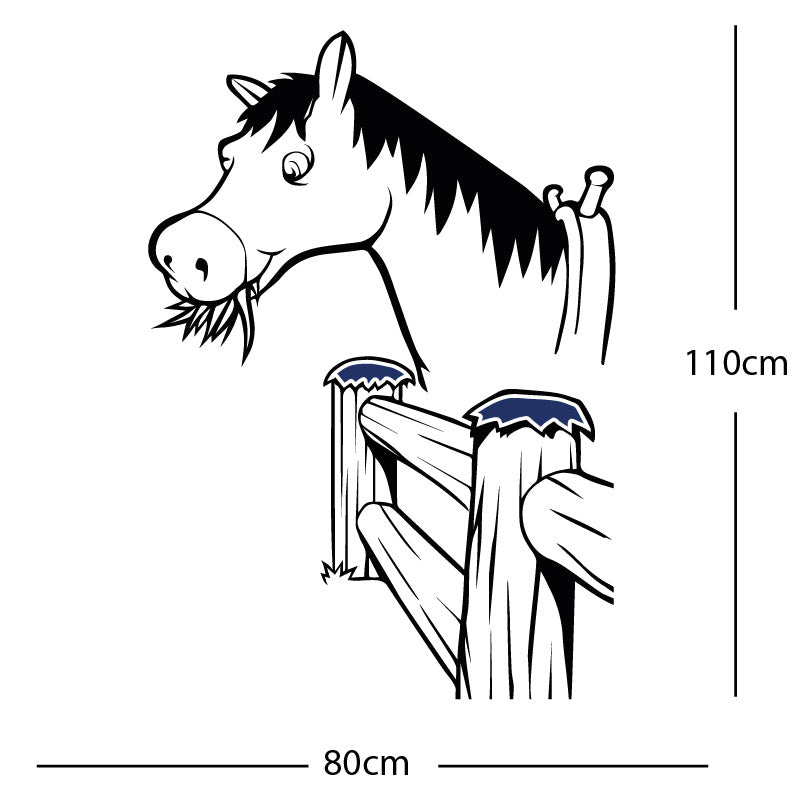 horse and gate wall sticker