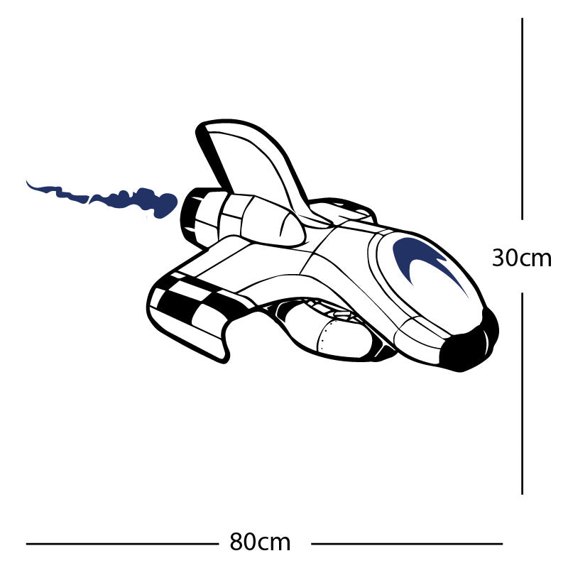 space ship kids space themed rocket wall sticker