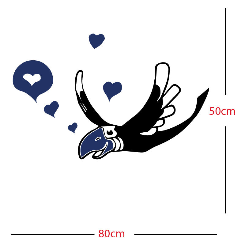 parrot pirate theme wall sticker