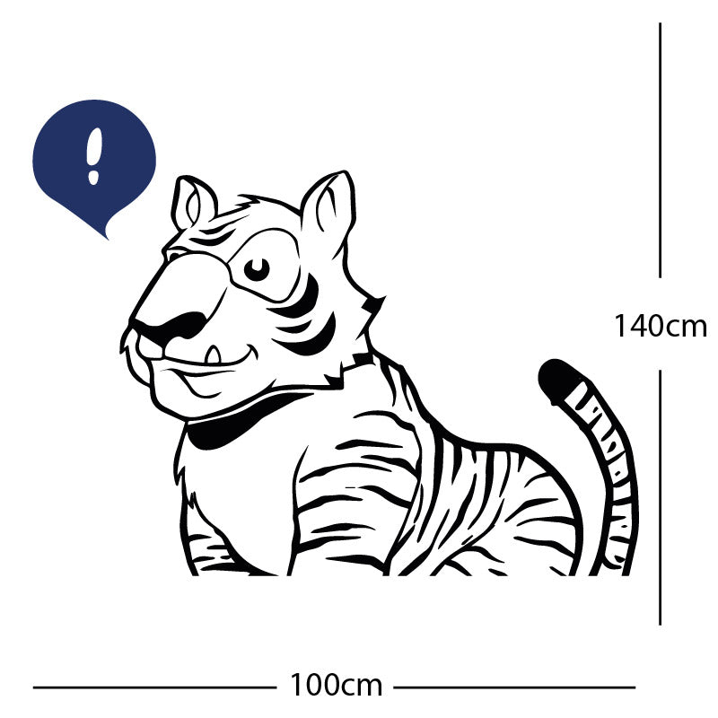 jungle tiger wall sticker