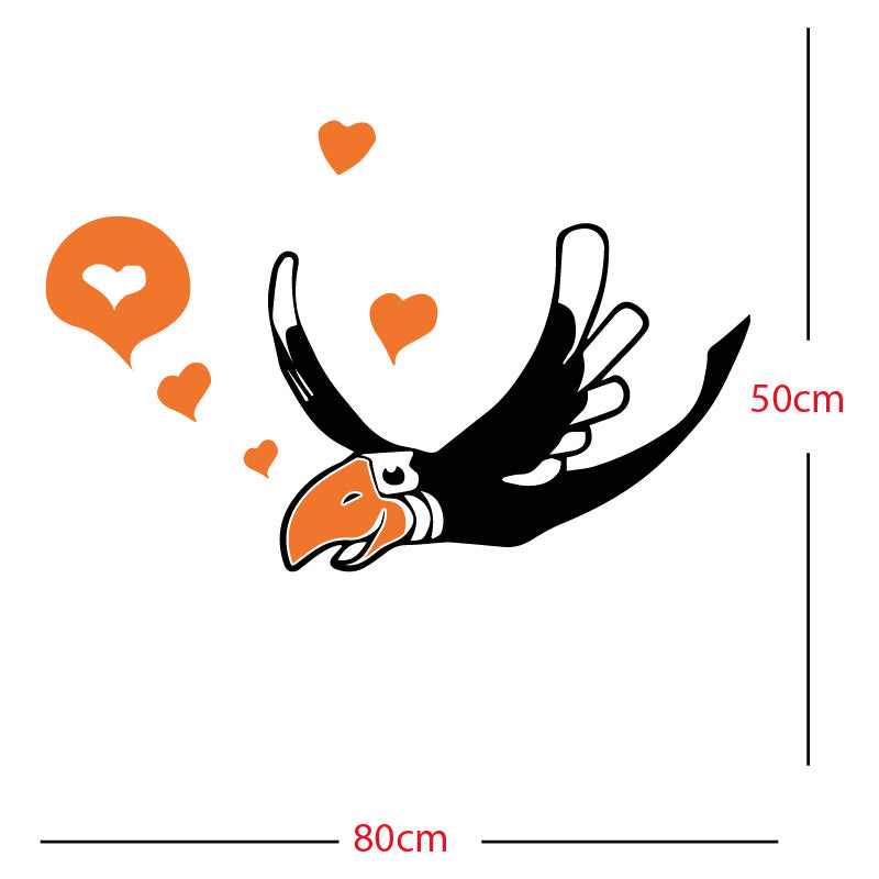 parrot pirate theme wall sticker