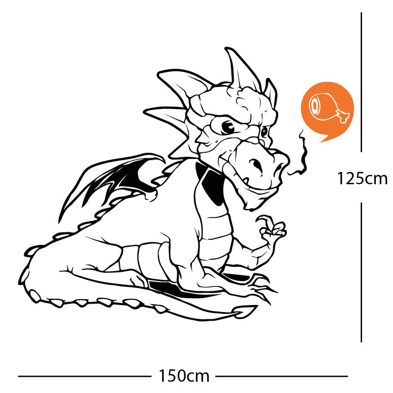 large dragon wall sticker