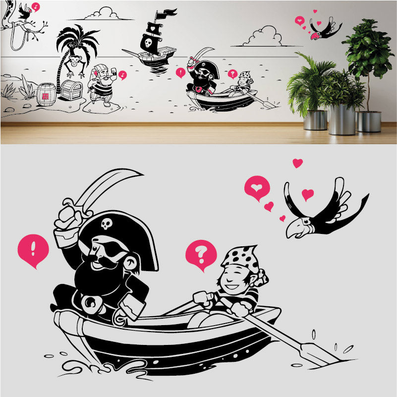a pirates life complete wall mural