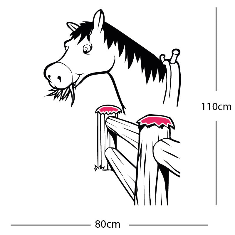 horse and gate wall sticker