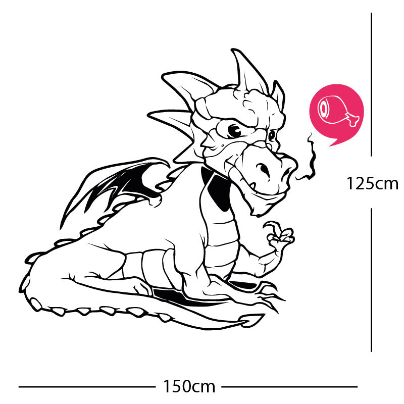 large dragon wall sticker