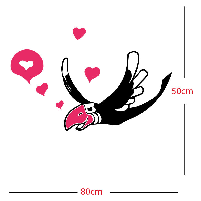 parrot pirate theme wall sticker