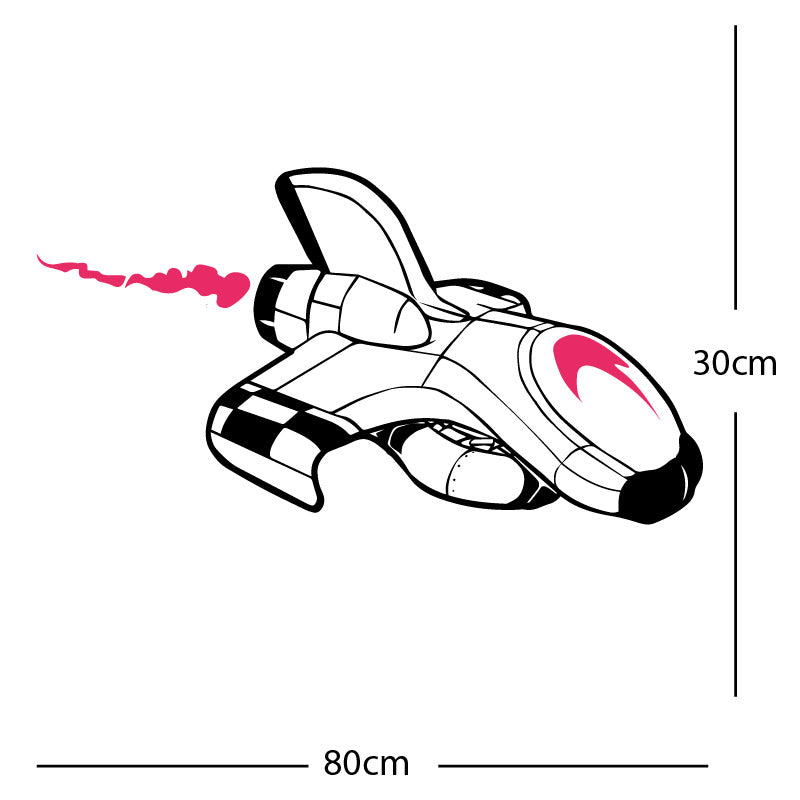 space ship kids space themed rocket wall sticker